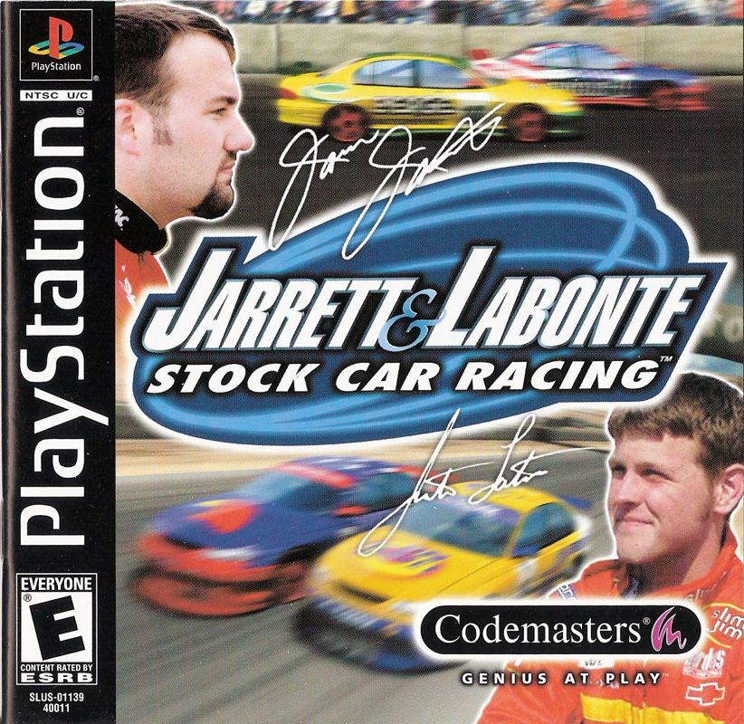 Jarrett & Labonte Stock Car Racing box art for Playstation